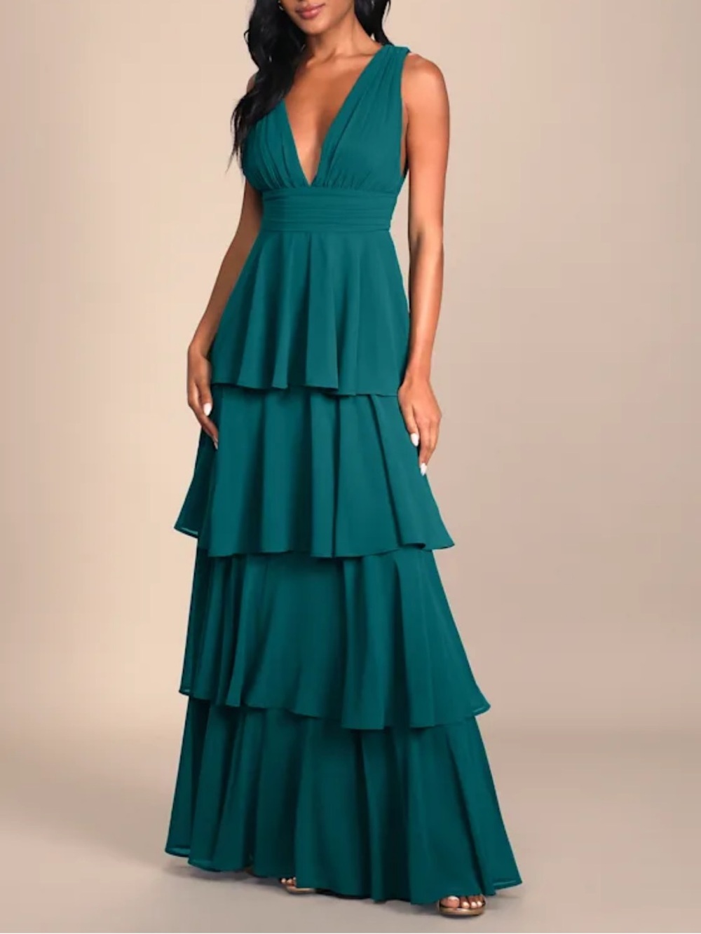 Lulu's Tiered Maxi Dress